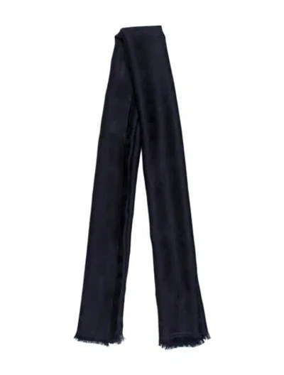 Pre-owned Prada Striped Scarf In Blue
