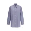 Prada Striped Shirt Shirt And Blouse Multicolor