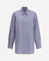 Prada Striped Shirt In Blue
