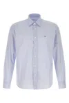 Prada Striped-pattern Long-sleeve Shirt In Blue