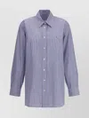 Prada Striped Shirt Shirt And Blouse Multicolor