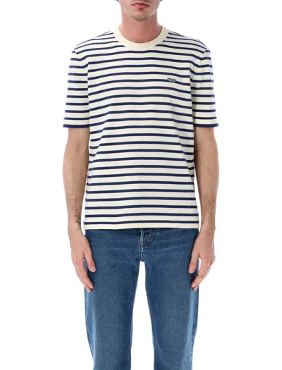 Prada Striped Short Sleeve Crewneck T-shirt In Multi