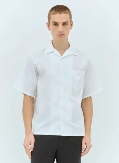 PRADA STRIPED SHORT-SLEEVE SHIRT