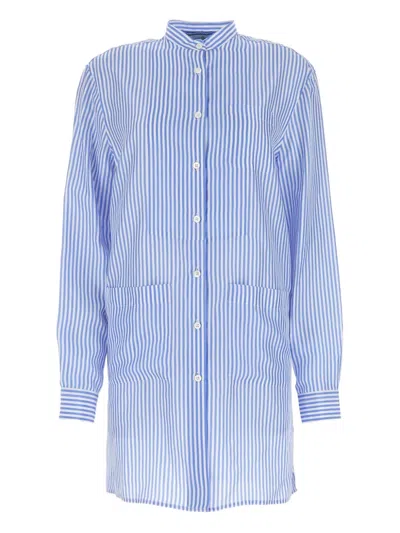 PRADA STRIPED SILK SHIRT