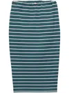 Prada Sheath Midi Skirt In Grün