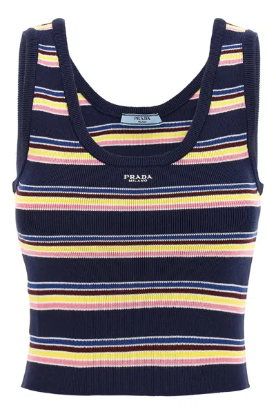 PRADA PRADA STRIPED TOP