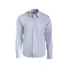 Prada Striped-pattern Long-sleeve Shirt In Blue