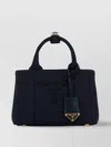 Prada Structured Canvas Shopping Bag