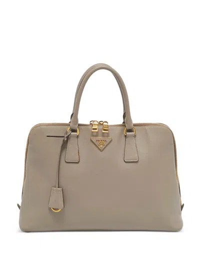 Pre-owned Prada Structured Leather Tote Bag