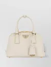 Prada Structured Shape Top Handles Gold-tone Hardware