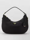Prada Structured Shoulder Bag Featuring Top Handle In Black