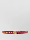 Prada Stud Embellished Textured Leather Adjustable Belt In Multi