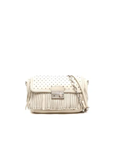Prada Studded Chain Bag In Neutral