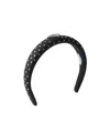Prada Headband Aus Re-nylon Mit Nieten In Black
