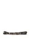 Prada Studded Leather Belt In Black