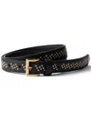 Prada Leather Belt With Studs In Black