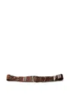 Prada Studded Leather Belt In Brown