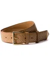 Prada Stud-embellished Leather Belt In Nude