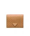 Prada Studded Wallet In Natural Color