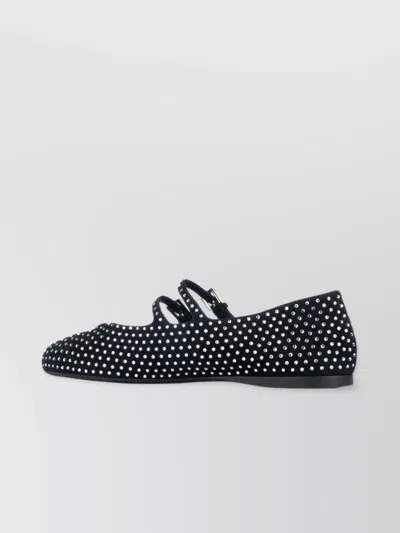 PRADA STUDS FLAT SOLE BALLERINA SHOES