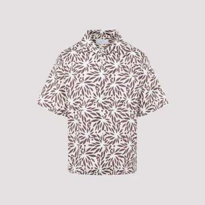 Prada Stylish Cotton Blend Shirt For Men In Multi
