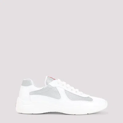 PRADA PATENT LEATHER AND TECHNICAL FABRIC AMERICA'S CUP SNEAKERS