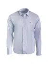 Prada Striped-pattern Long-sleeve Shirt In Blue