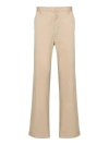 Prada Belt-loop Casual Pants In Brown