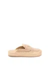Prada Suede And Crochet Slip-on