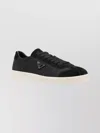Prada Re-nylon And Suede Leather Sneakers In Black