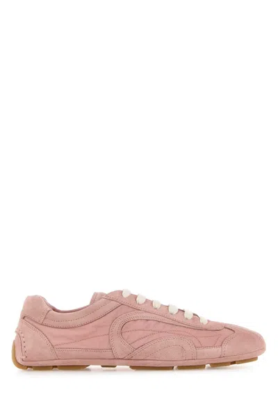 Prada Suede And Re-nylon Montecarlo Re-edition 2005 Sneaker For Women In Pink