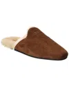 Prada Shearling Slippers In Brown