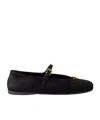 Prada Women Nappa Leather Ballerinas In Black