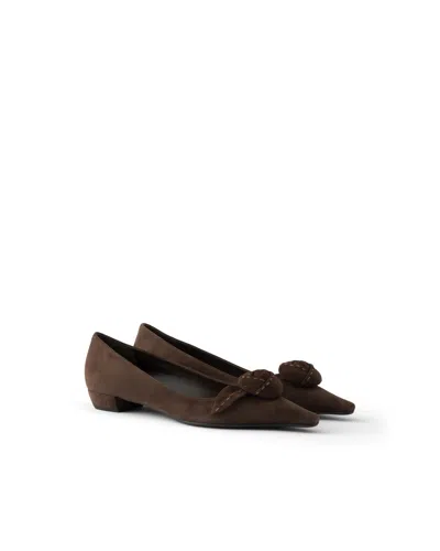 Prada Suede Ballerinas In Multi