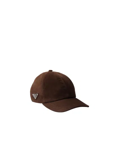 PRADA SUEDE BASEBALL CAP