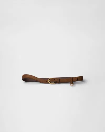 Prada Suede Belt
