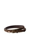 Prada Suede Belt In Brown