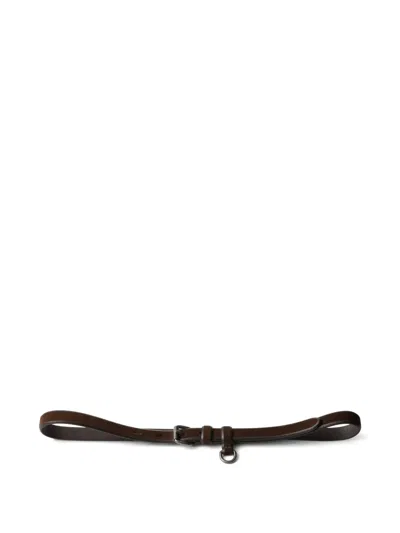 Prada Suede Belt In Brown