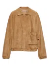Prada Suede Blouson Jacket