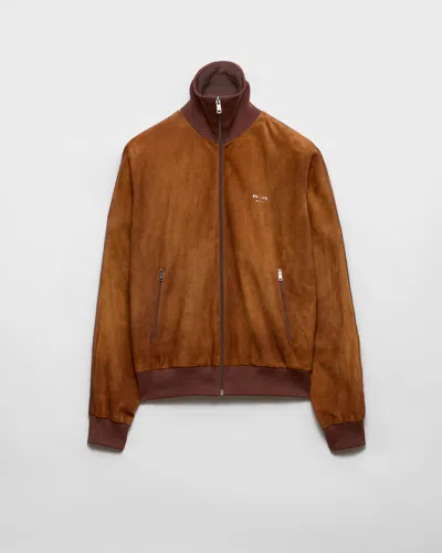 PRADA SUEDE BLOUSON JACKET