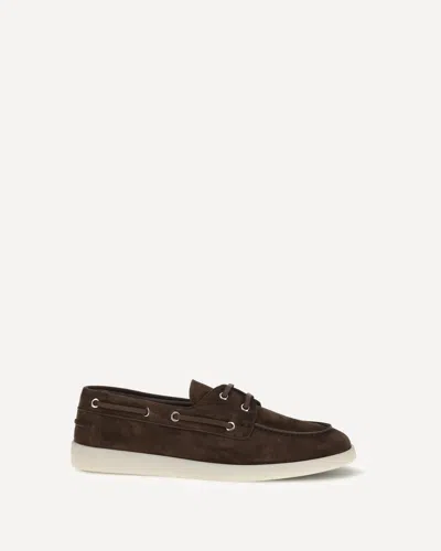 Prada Suede Moc Toe Loafers Metal Eyelets In Burgundy