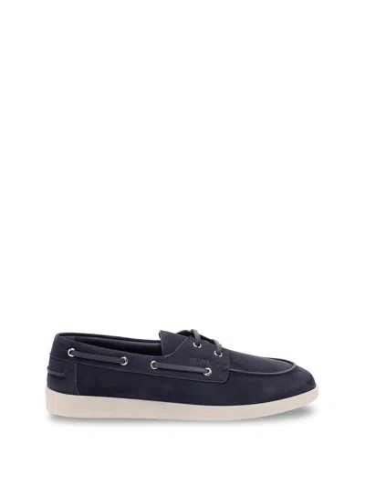 PRADA SUEDE BOAT SHOES