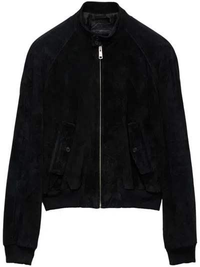 PRADA SUEDE BOMBER JACKET
