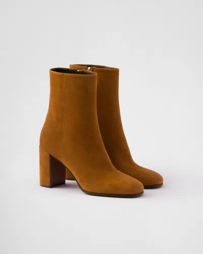 PRADA SUEDE BOOTIES