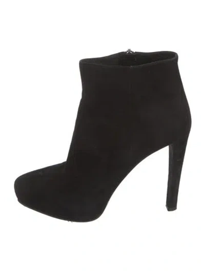 Pre-owned Prada Suede Boots In Black