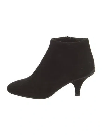 Pre-owned Prada Suede Boots In Black