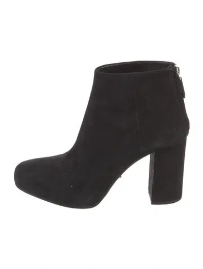 Pre-owned Prada Suede Boots In Black