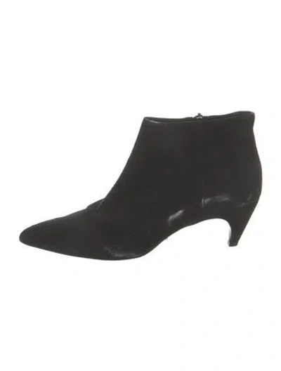 Pre-owned Prada Suede Boots In Black