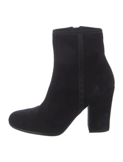 Pre-owned Prada Suede Boots In Black