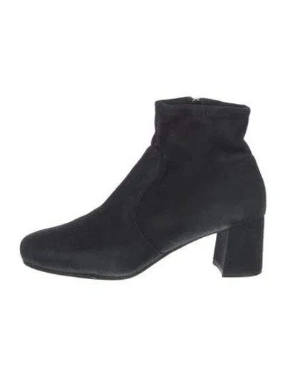 Pre-owned Prada Suede Boots In Black